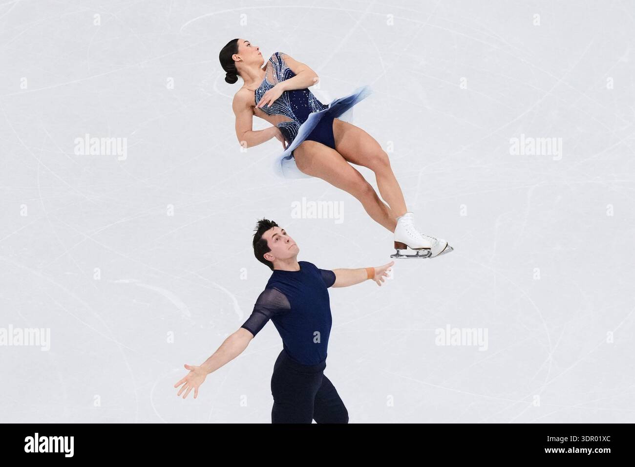 Luke Digby Anastasia Vaipan-Law and Luke Digby of Britain compete during the pairs ...