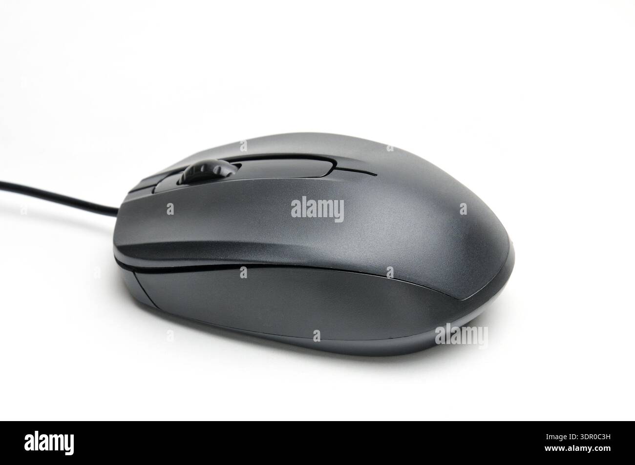 Computer mouse for issuing commands and controlling applications on an isolated white background Stock Photo