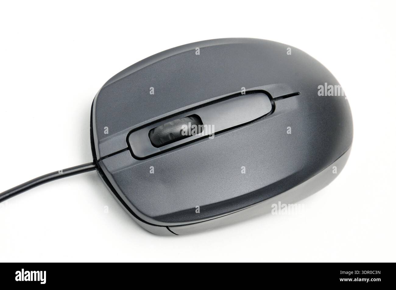 Computer mouse for issuing commands and controlling applications on an isolated white background Stock Photo