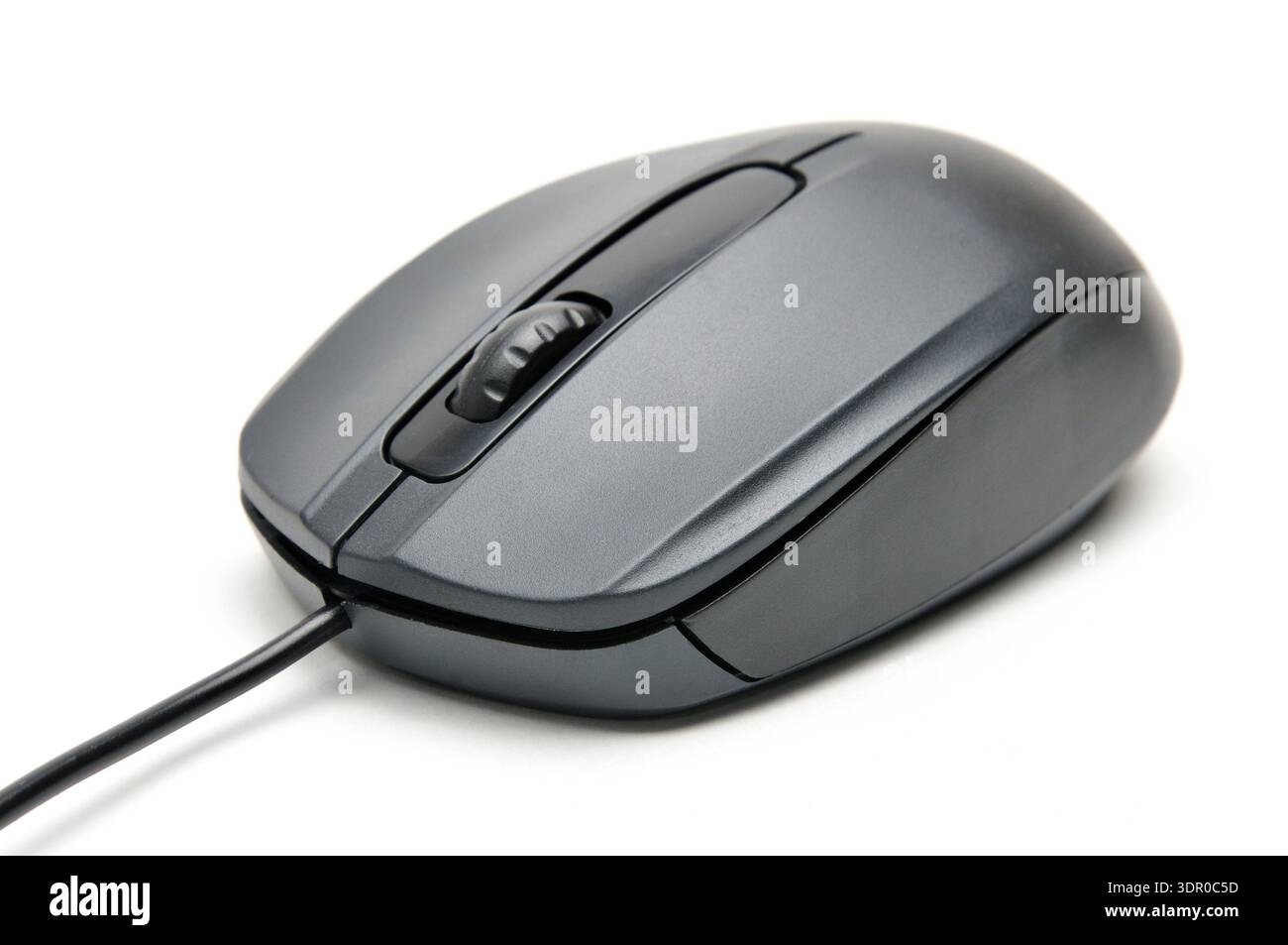 Computer mouse for issuing commands and controlling applications on an isolated white background Stock Photo