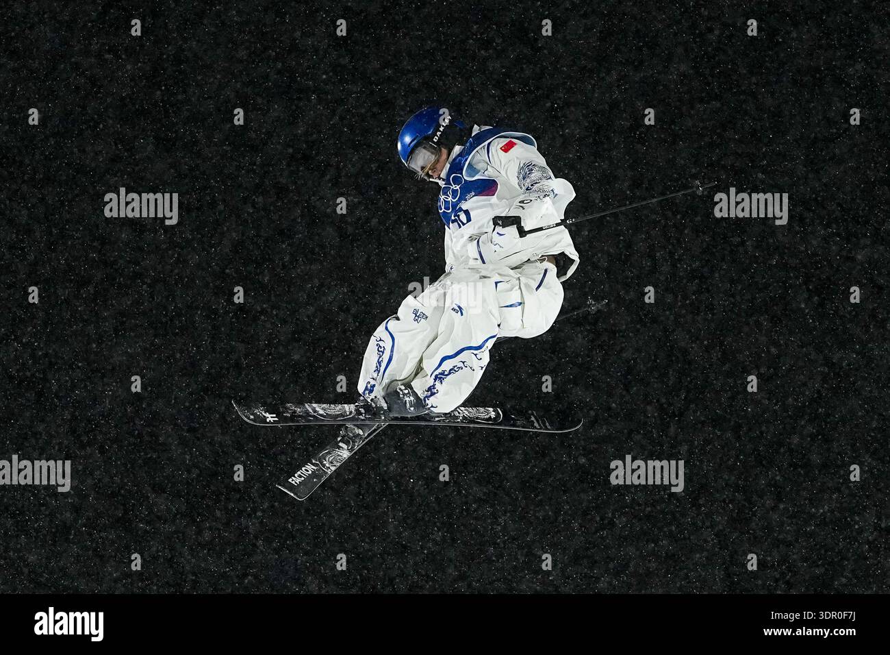 China's Eileen Gu competes during the women's freestyle skiing big air ...