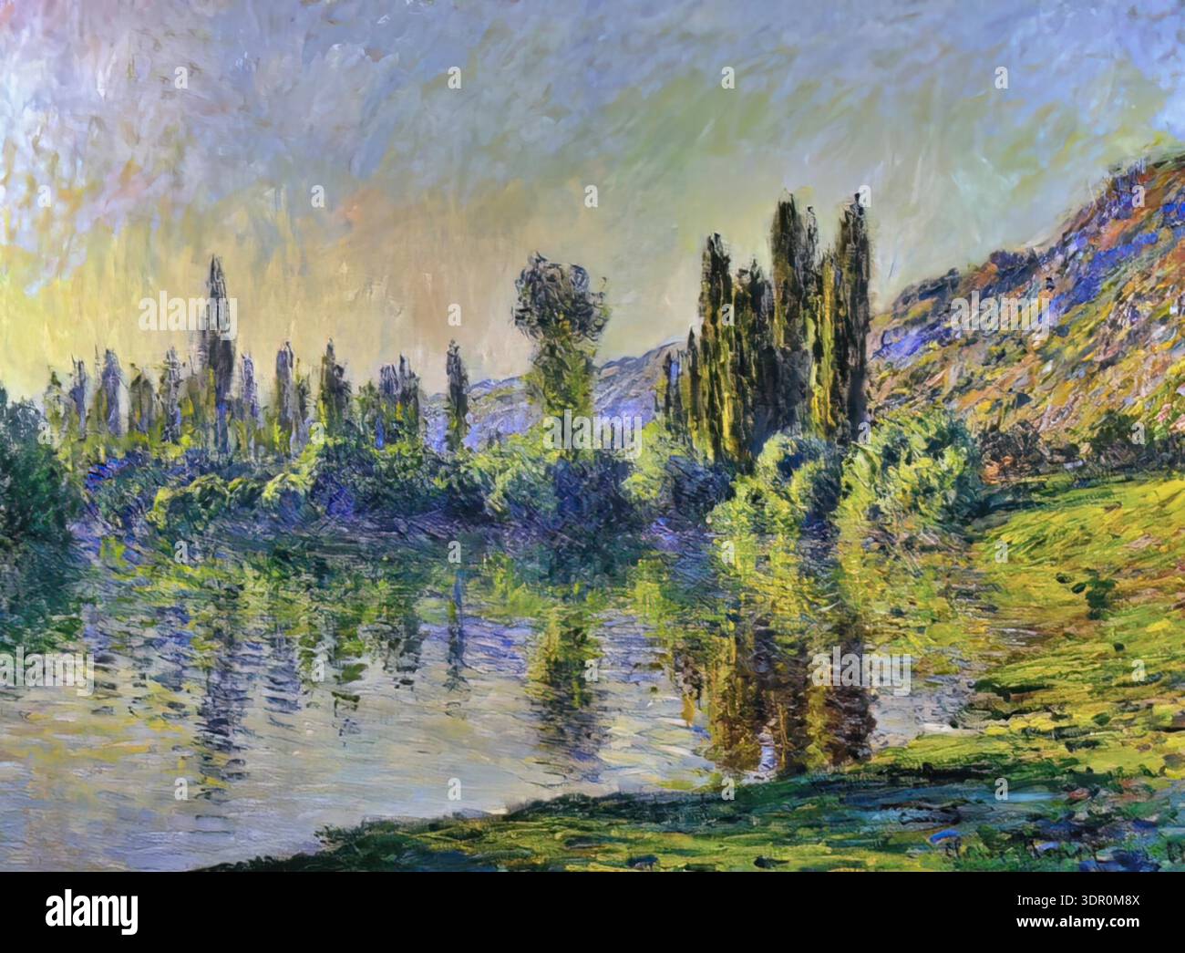 Claude Monet The Seine at Vtheuil 1881 oil canvas Impressionist ...
