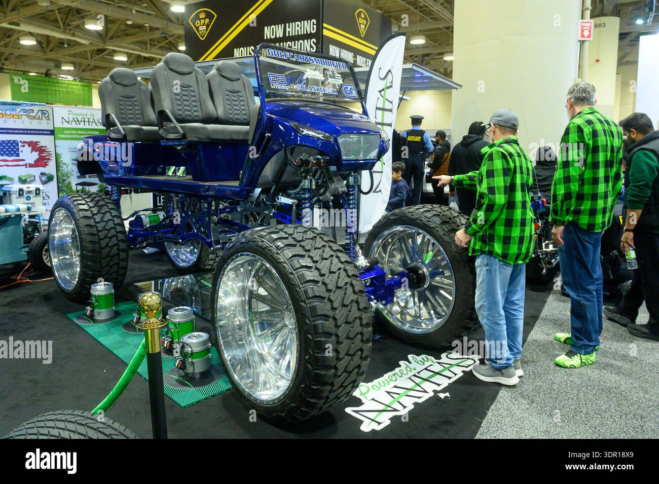 Toronto, ON, Canada - February 14, 2026: Custom blue electric utility ...