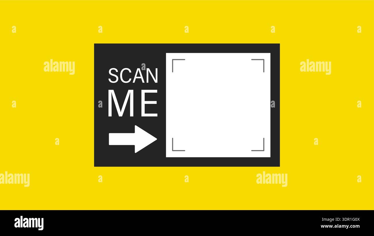 Modern qr code frame Stock Vector Images - Alamy