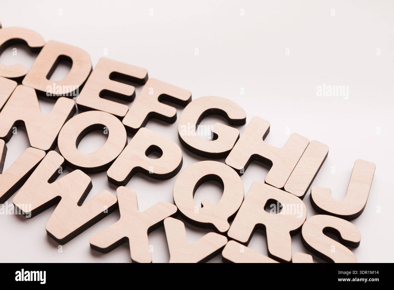 Letters placed on flat hi-res stock photography and images - Alamy