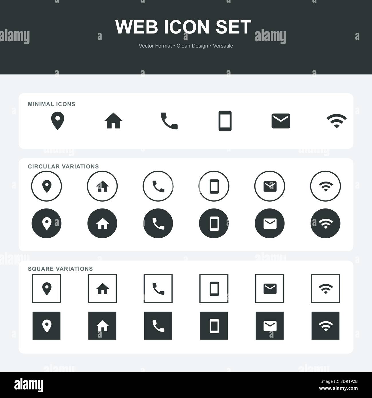 Versatile communication symbols hi-res stock photography and images - Alamy