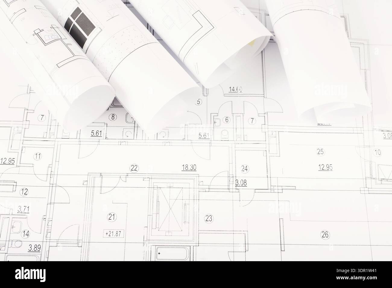 Collection of Architectural Plans and Blueprints for Building Projects ...