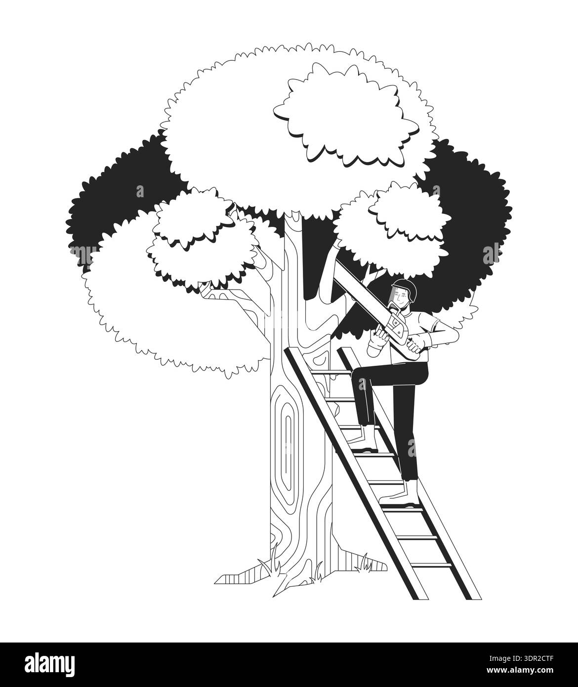 Trimming trade illustration hi-res stock photography and images - Alamy
