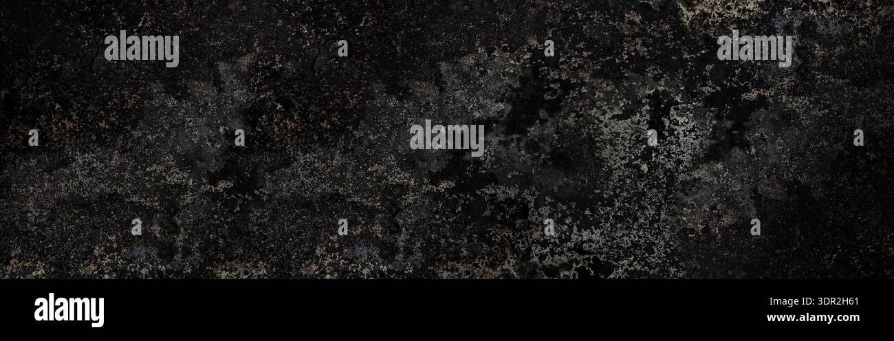 A dark gritty and weathered cement background with realistic dirt scratches and distressed textures. Perfect for industrial designs urban overlays and Stock Photo