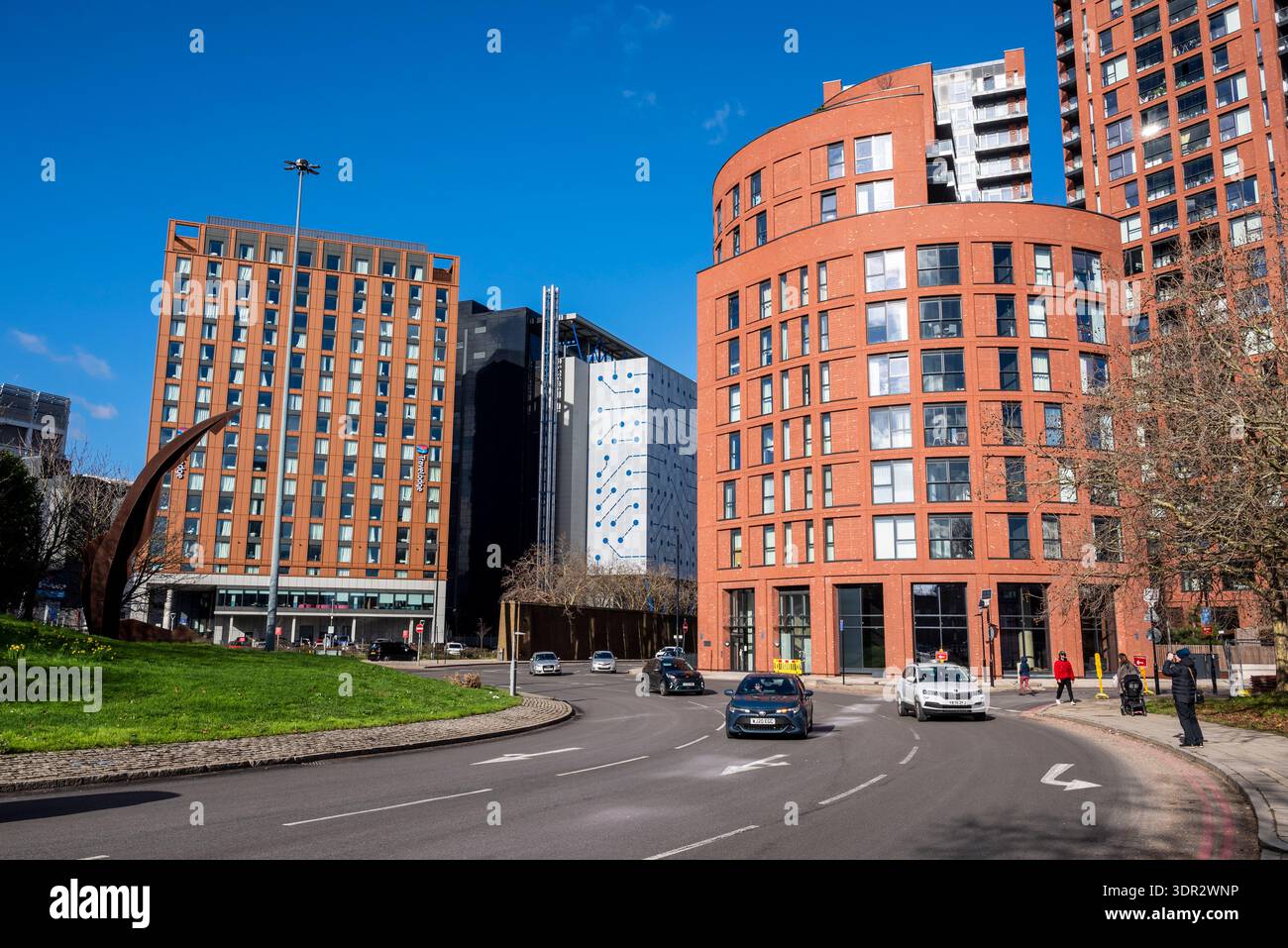 Lower Lee Crossing roundabout, London, England, UK Stock Photo