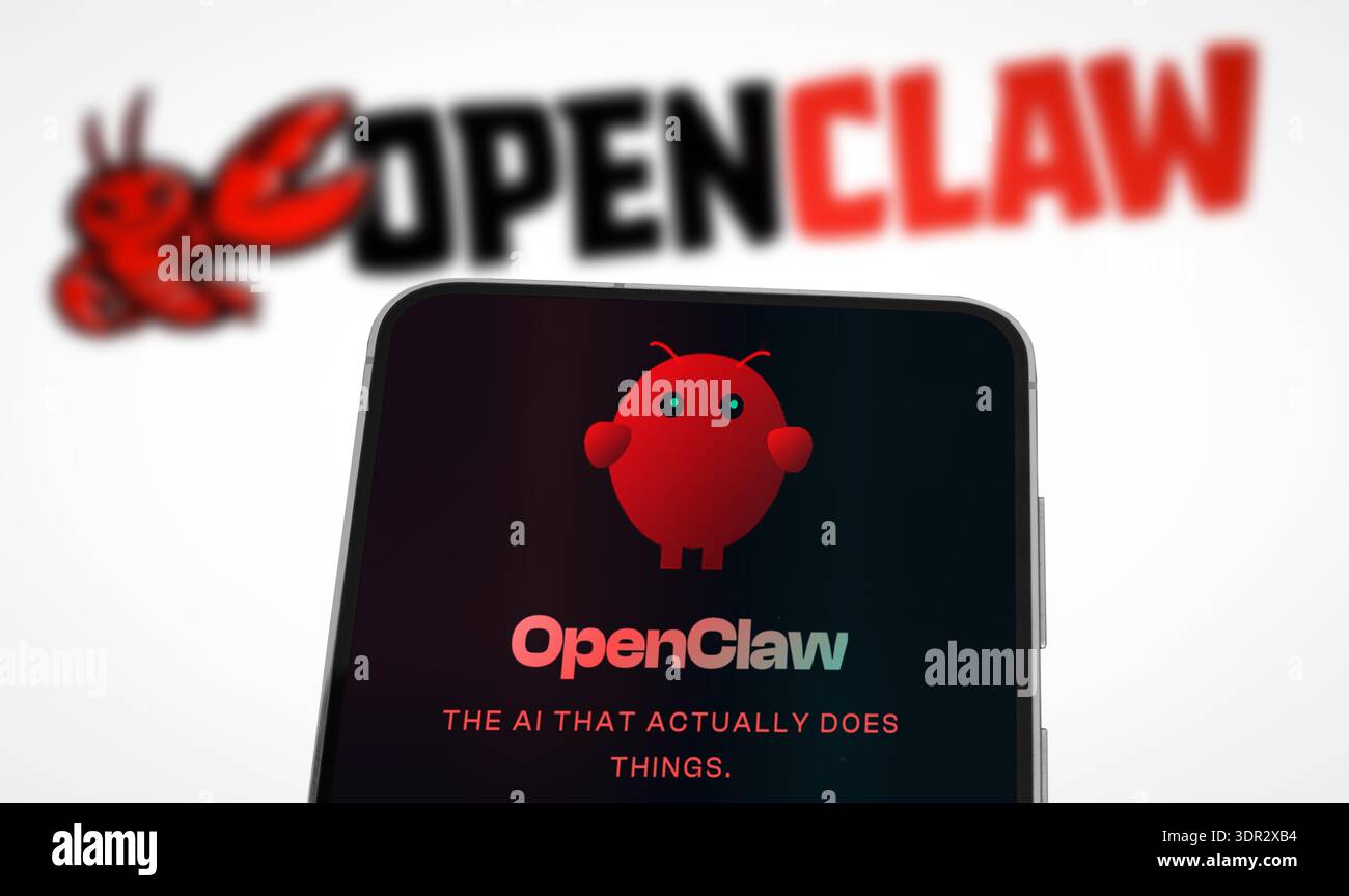 OpenClaw autonomous AI agent Stock Photo