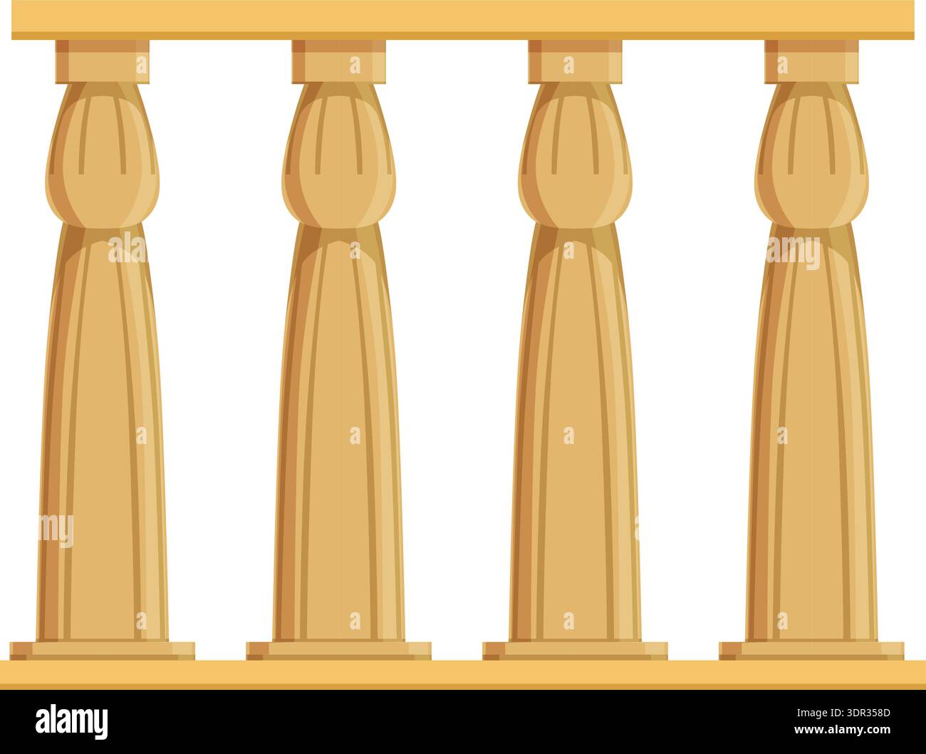 Egyptian stone columns historical order cartoon icon Stock Vector Image ...