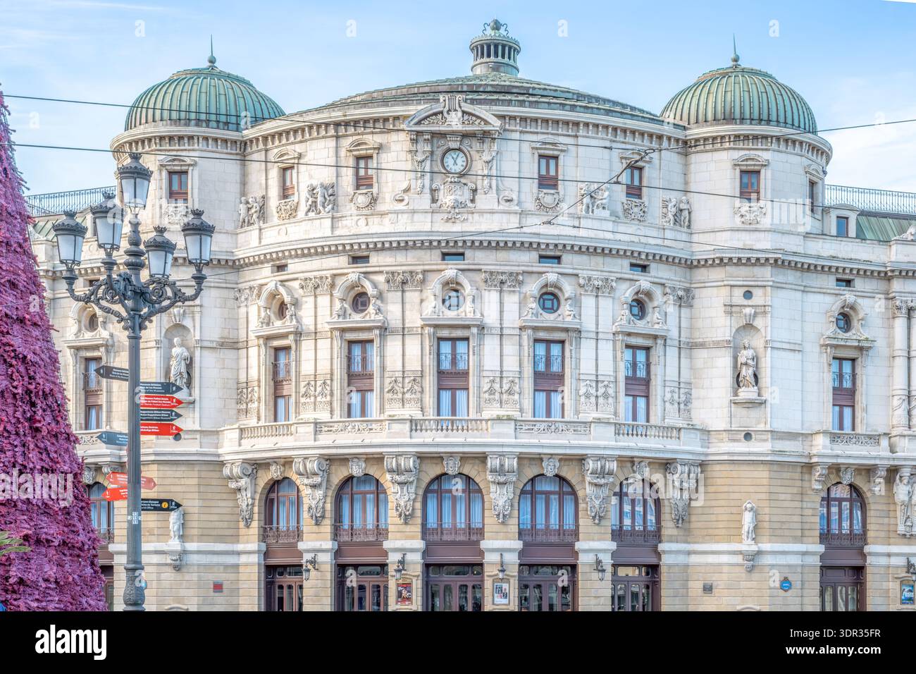 Arriaga Theater (Teatro Arriaga) Neobaroc Architecture in Bilbao, Spain Stock Photo