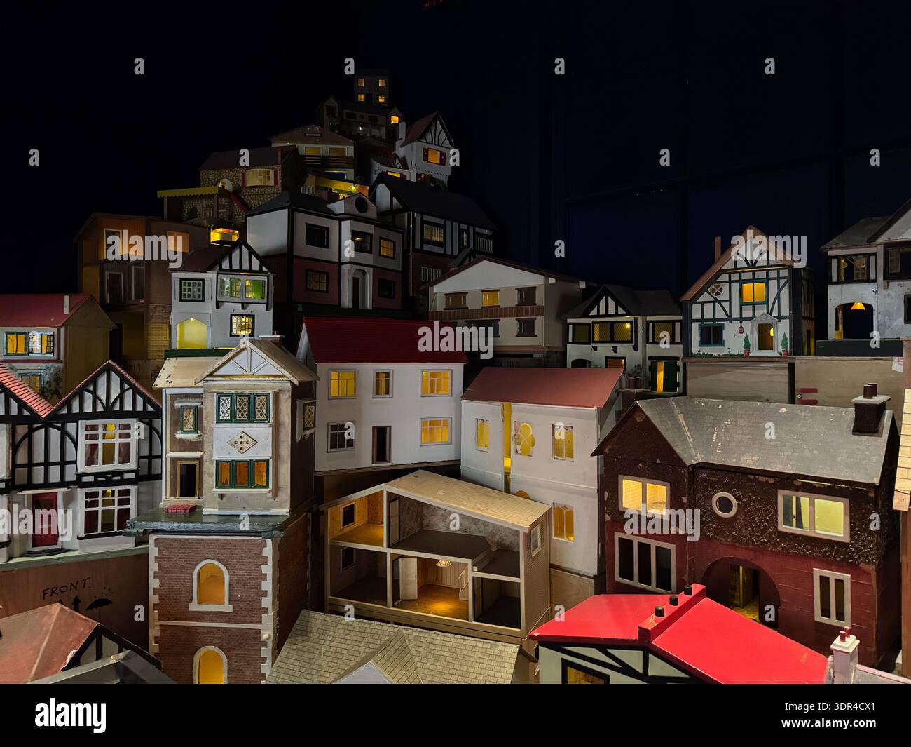 Place (Village), installation, by Rachel Whiteread - concept housing market, house building, cost of living crisis, mortgage, affordable housing - Smartphone Captured Stock Image