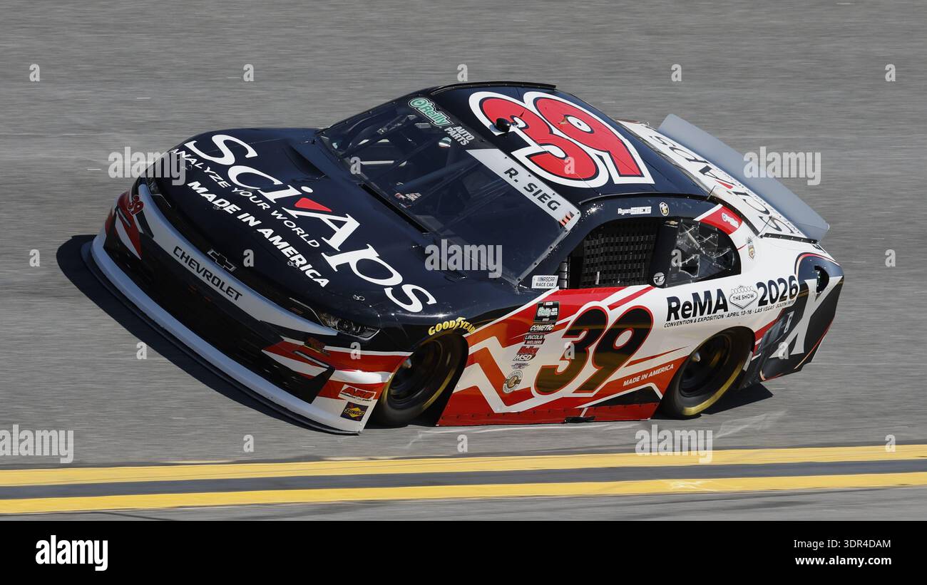 Rod Sieg Racing #39: Ryan Sieg, during qualifying for a NASCAR Xfinity series auto race ...