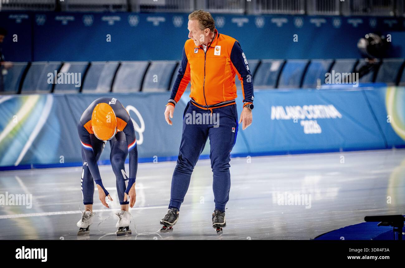MILAN Rintje Ritsma In Action At The Milan Ice Skating Area During MILAN Rintje Ritsma In Action At The Milan Ice Skating Area During