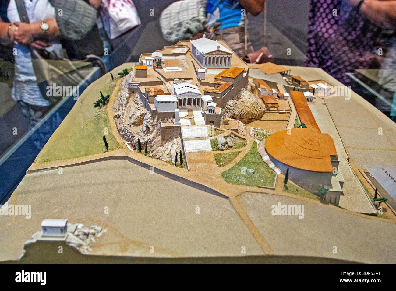 model of the layout of ancient Greek temples in Athens Stock Photo - Alamy