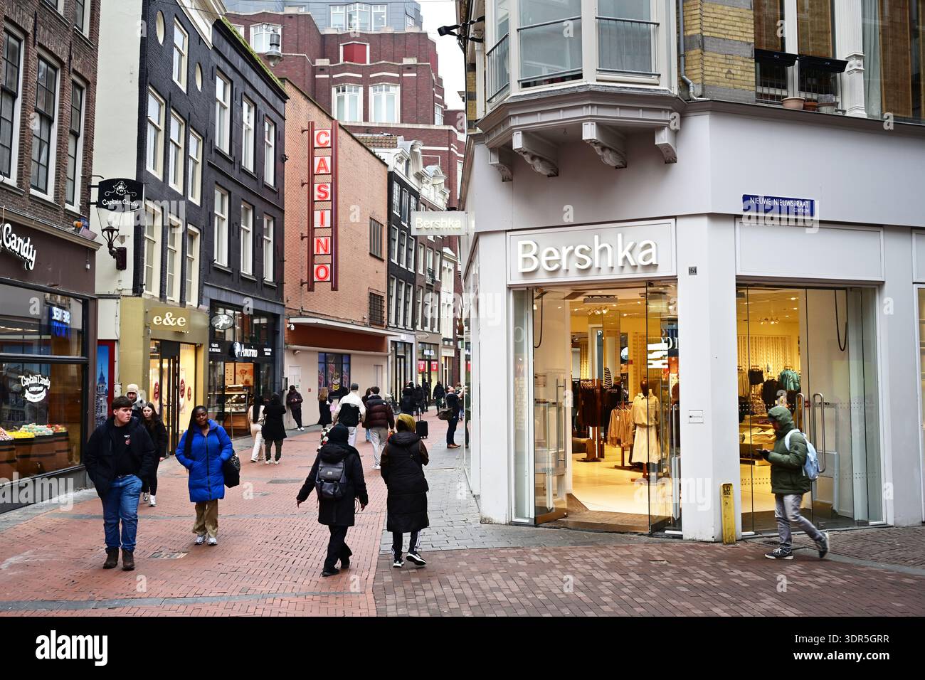 Bershka store in Amsterdam Stock Photo