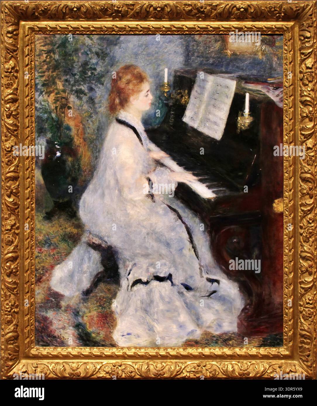 Pierre-Auguste Renoir – Woman at the Piano, 1876 – Impressionist