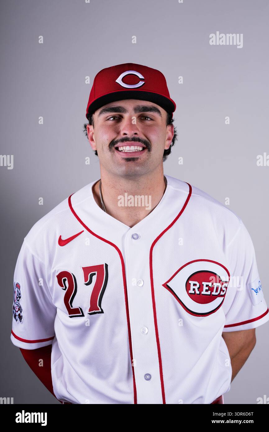 This is a 2026 photo of = of the Cincinnati Reds MLB baseball team ...