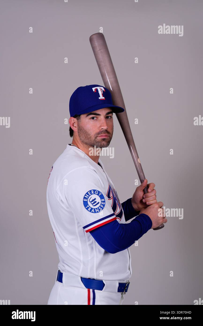 This is a 2026 photo of Tyler Wade of the Texas Rangers baseball team ...