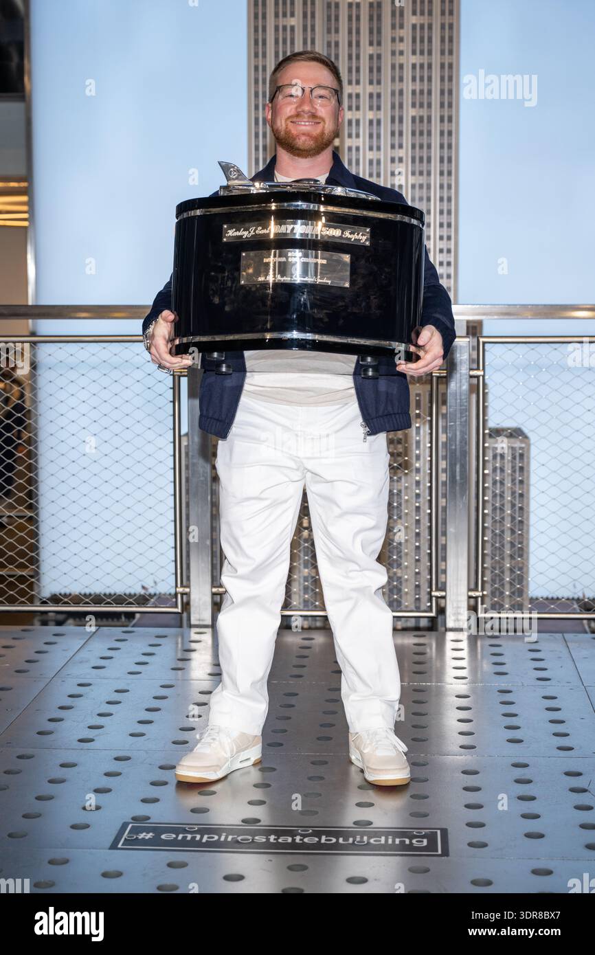 Tyler Winner Tyler Reddick, winner of the 2026 DAYTONA 500, visits the Empire State ...