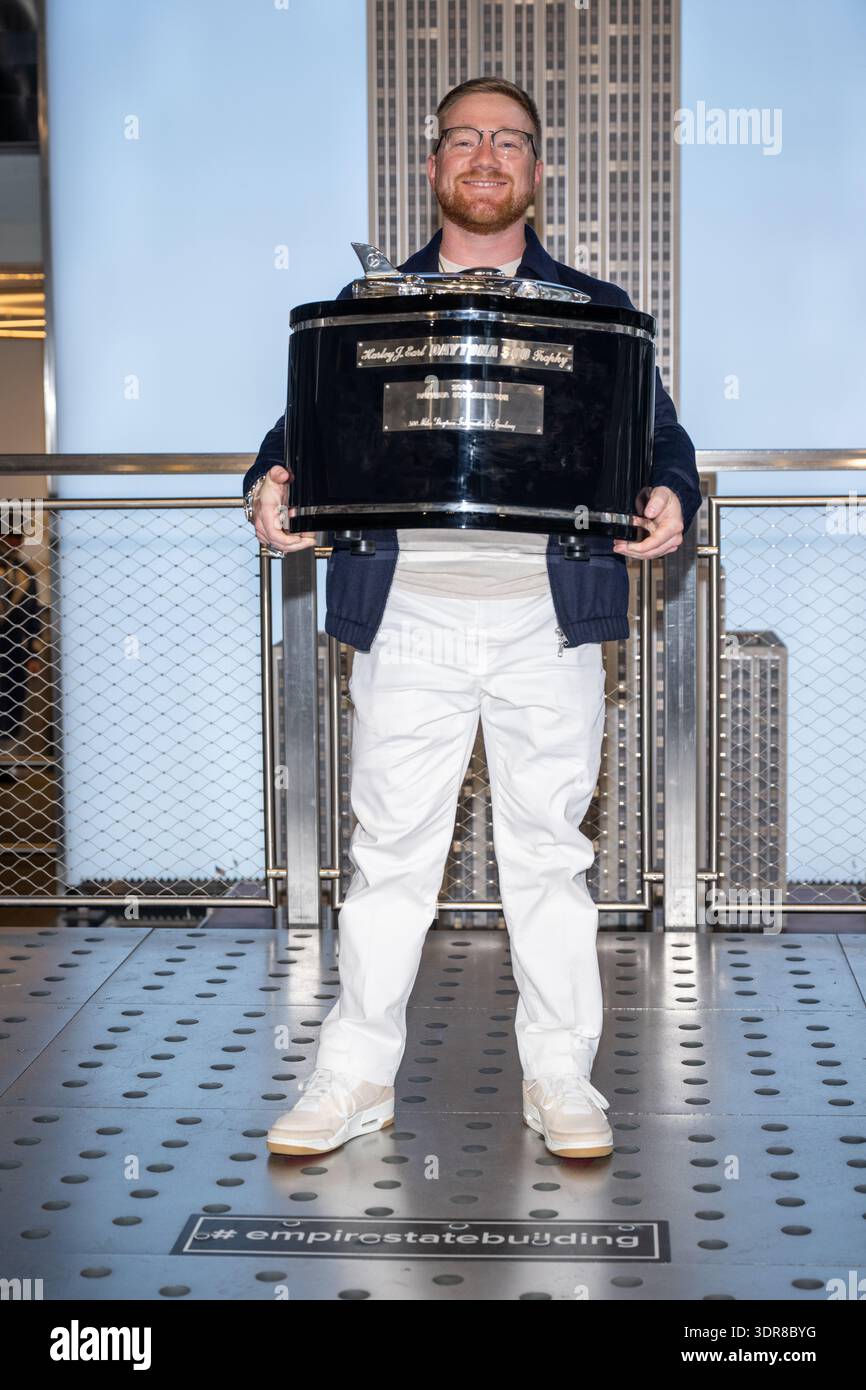 Tyler Winner Tyler Reddick, winner of the 2026 DAYTONA 500, visits the Empire State ...