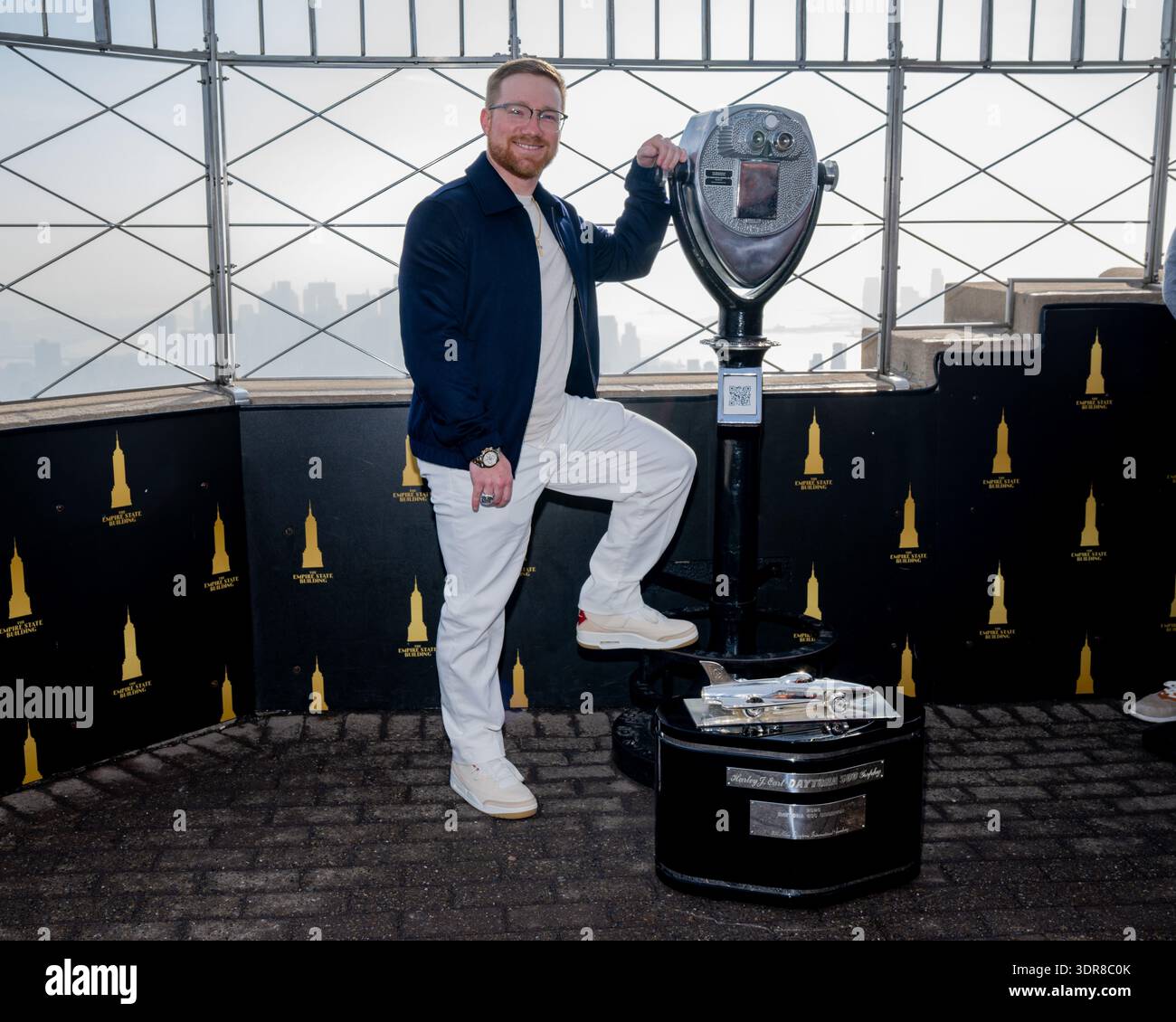 Tyler Winner Tyler Reddick, winner of the 2026 DAYTONA 500, visits the Empire State ...