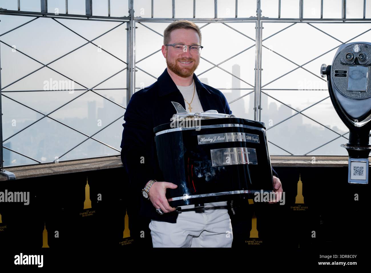 Tyler Winner Tyler Reddick, winner of the 2026 DAYTONA 500, visits the Empire State ...