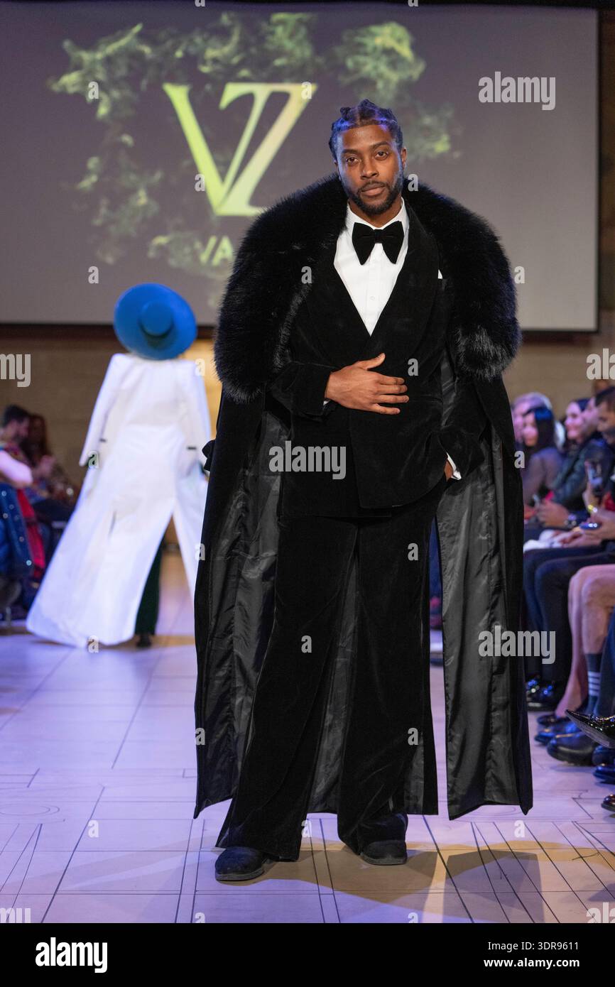 Models walk at Vava Zadi AW26 Runway Show for EPN at NYFW in New