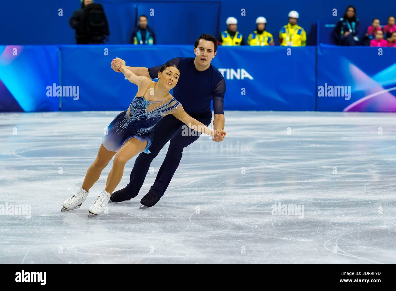 Luke Digby Anastasia Vaipan-Law and Luke Digby of Great Britain perform during the ...