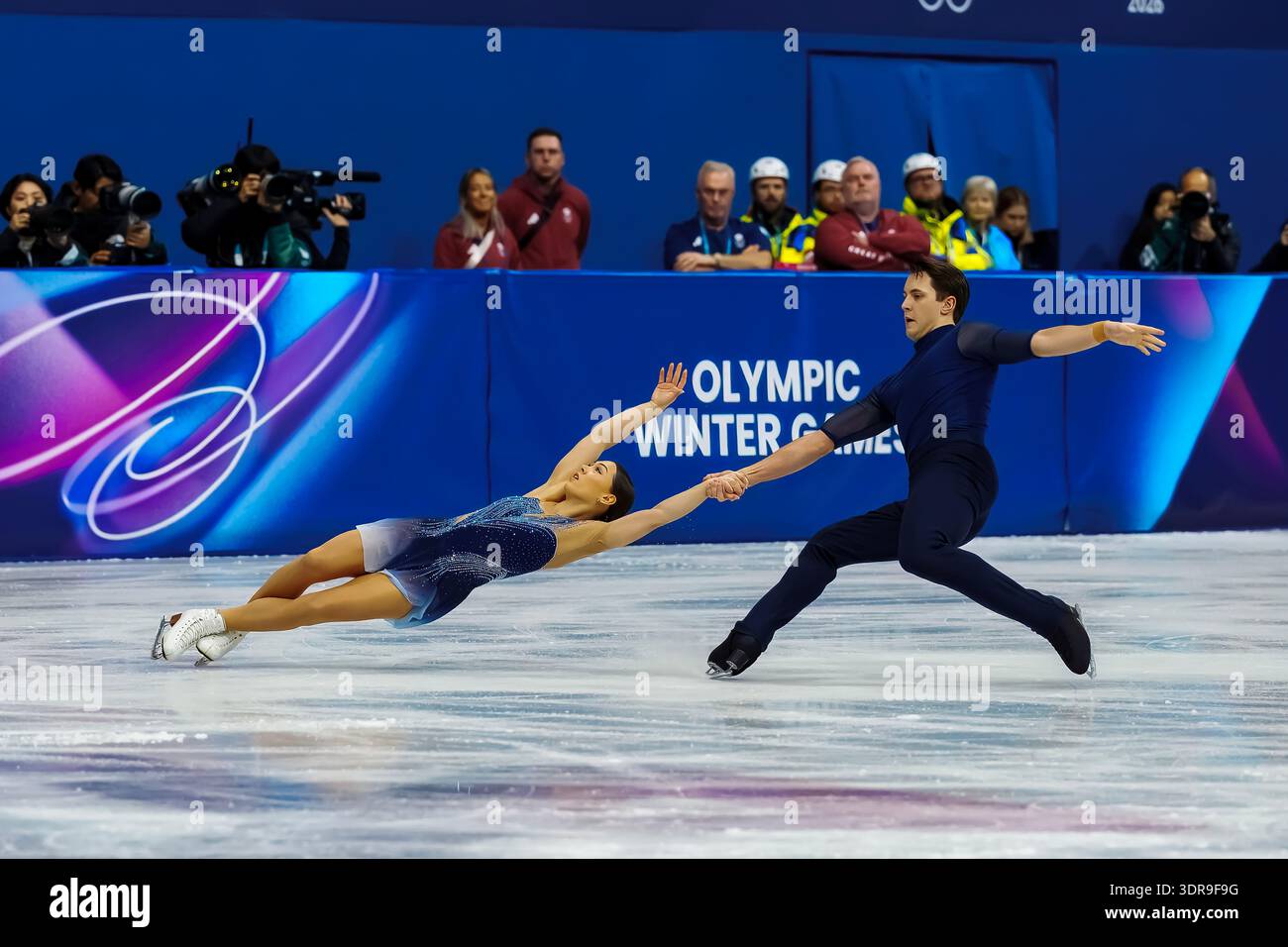 Luke Digby Anastasia Vaipan-Law and Luke Digby of Great Britain perform during the ...