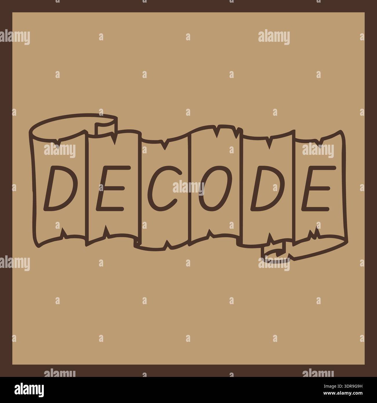 Decoding information brain Stock Vector Images - Alamy