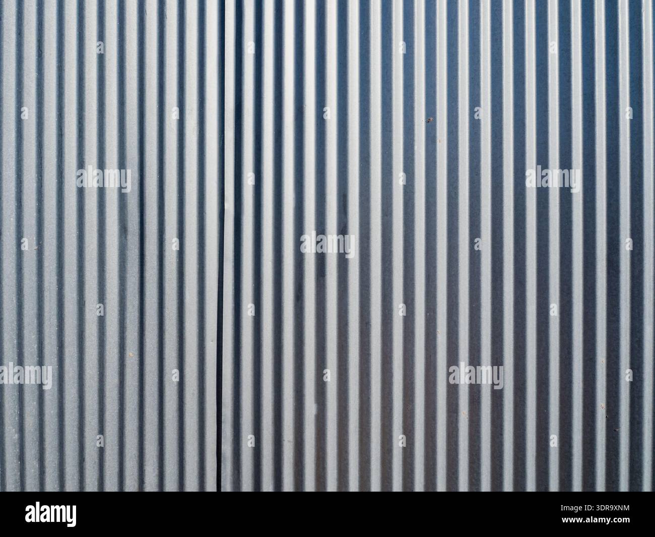 Corrugated sheet metal texture background Stock Photo