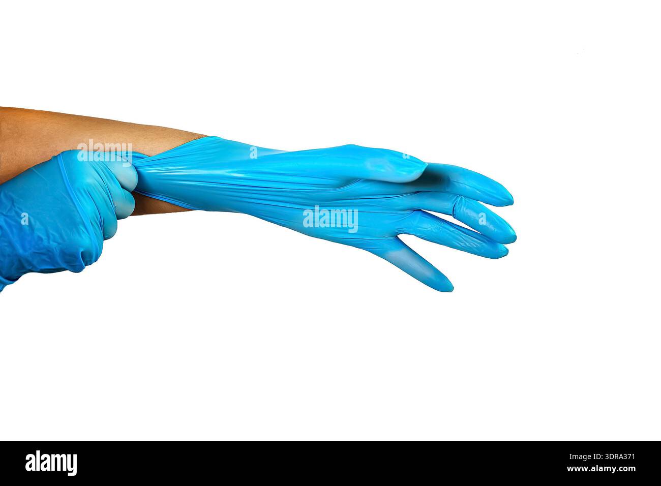 Female hands in a gloves Stock Photo