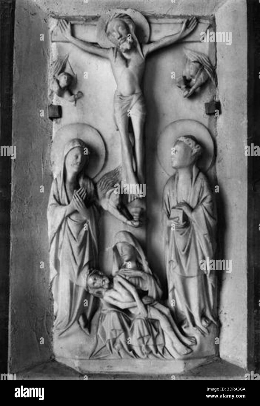 European medieval iconography record Black and White Stock Photos ...