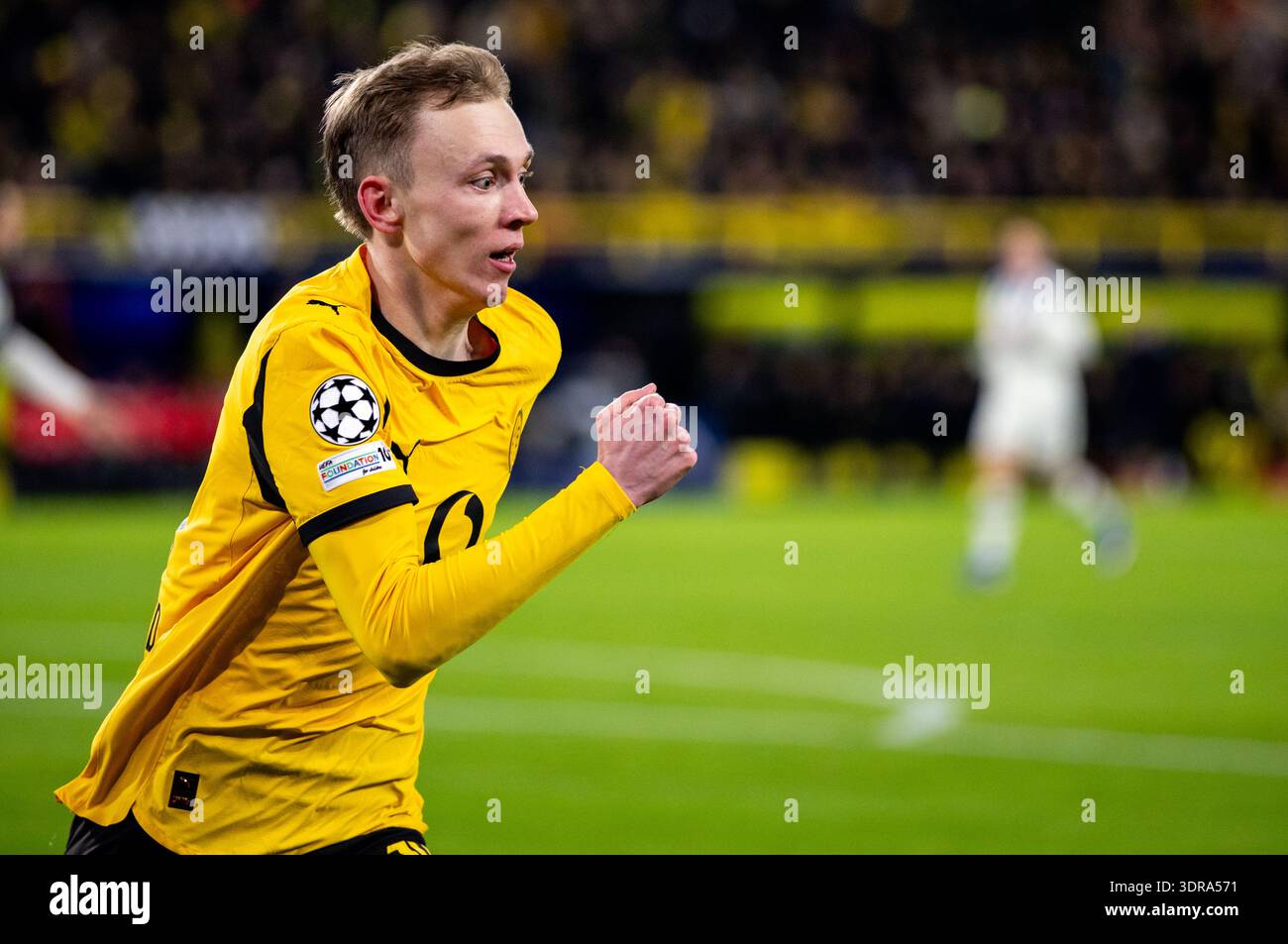DORTMUND, GERMANY - FEBRUARY 17: Maximilian Beier of Borussia Dortmund ...