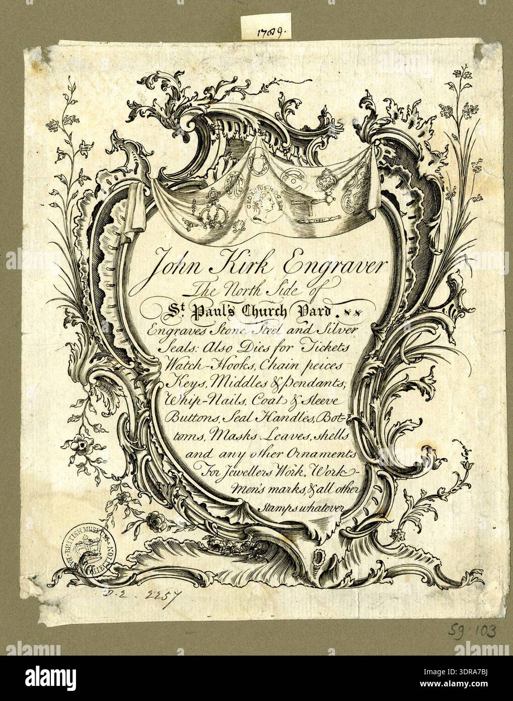 1769 inscribed artwork hi-res stock photography and images - Alamy