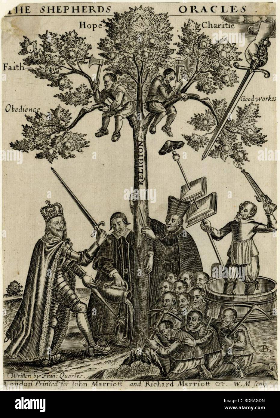 Etching and engraving, 1645, title-page for Francis Quarles 'The ...