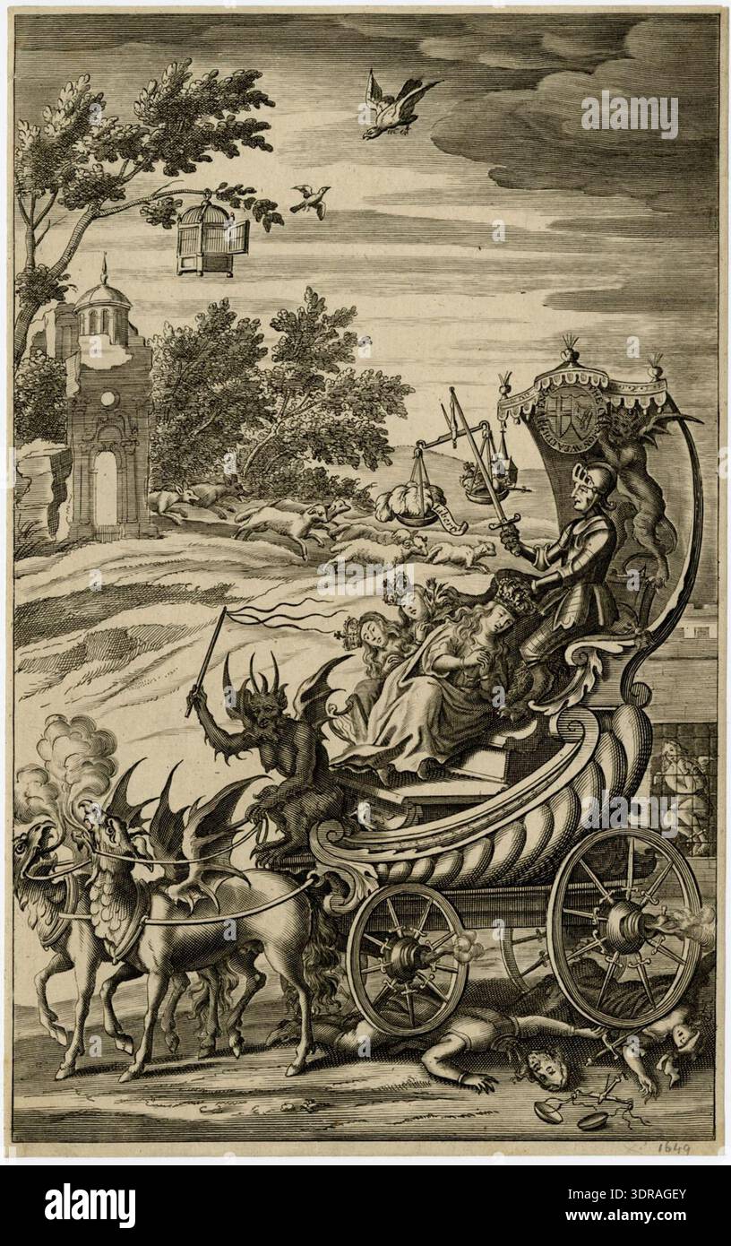 This 1684 satirical frontispiece to J. Nalson's 'A True Copy of the ...