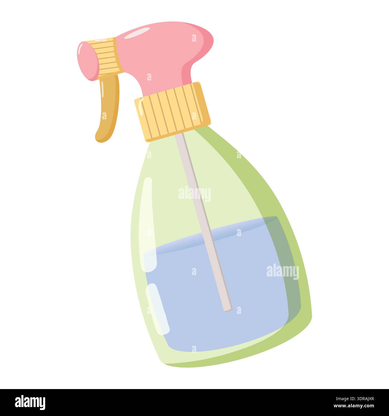 Cartoon Spray Bottle Illustration Cleaning Stock Vector