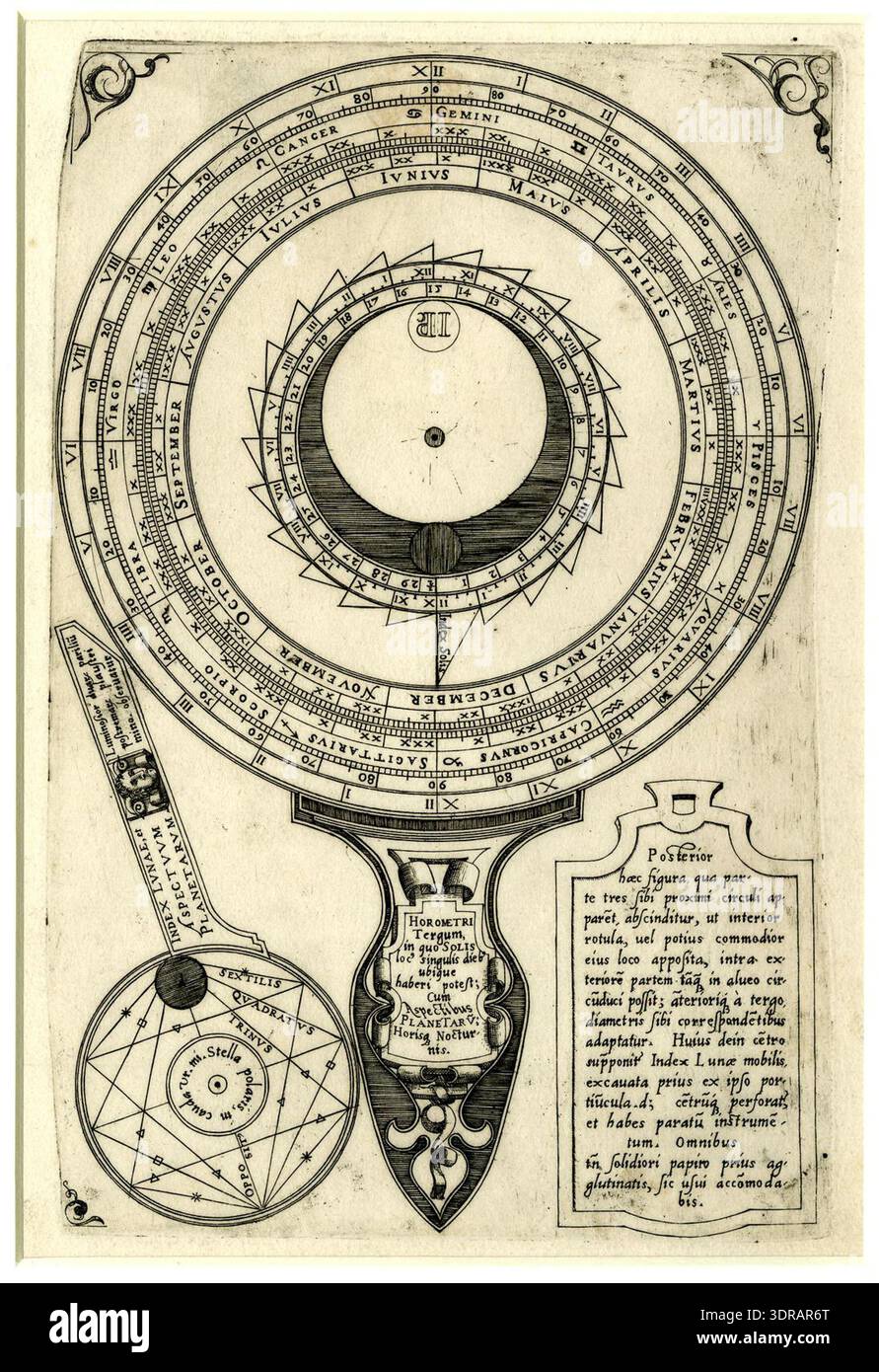 This circa 1569 engraving depicts the back of a nocturnal and ...