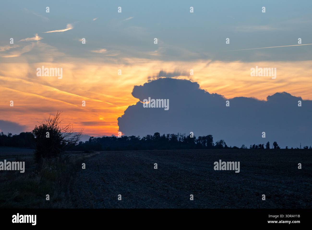Dramatic sunset Stock Photo