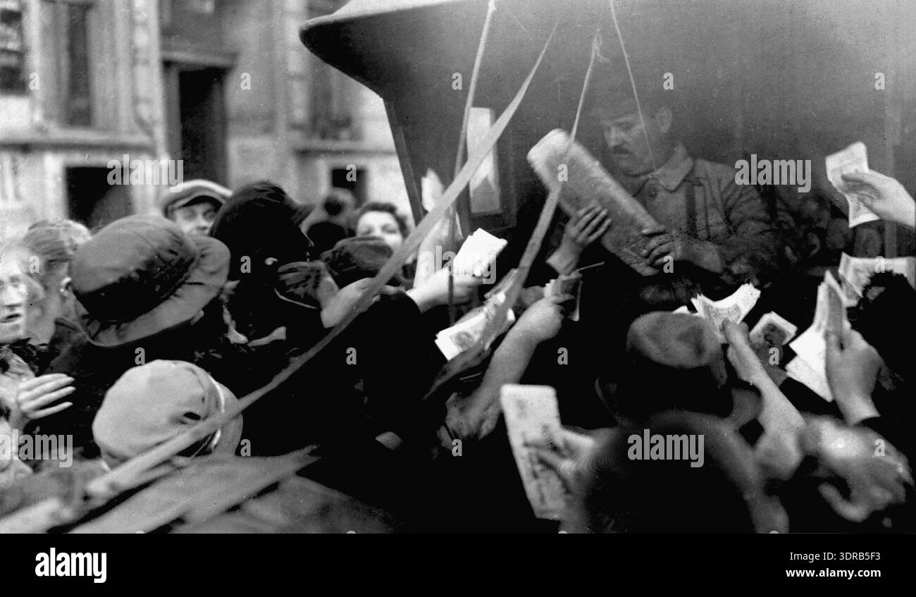Germany In 1923 This photograph shows people in germany during 1923 holding hand hi-res ...