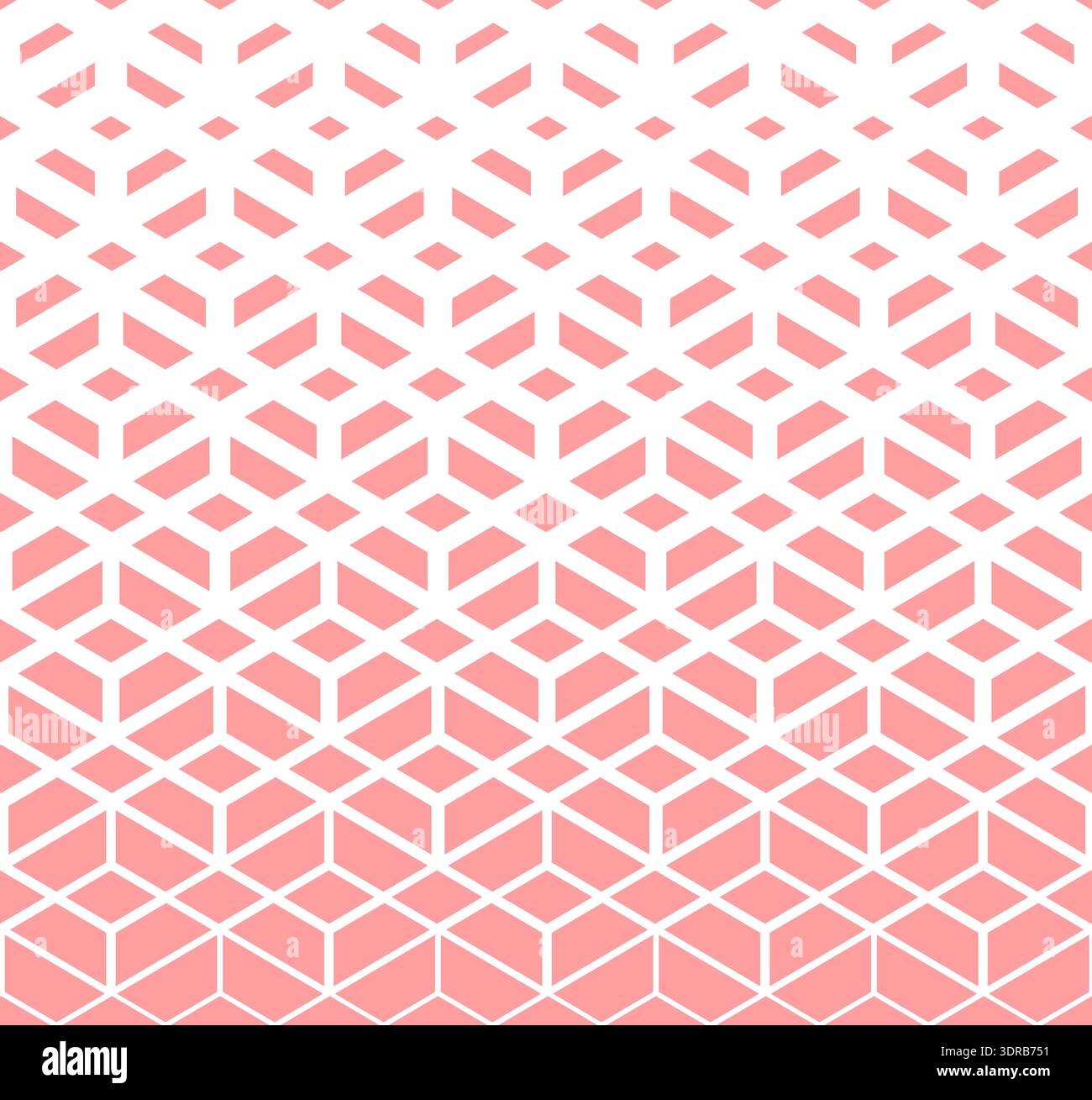 Abstract geometric pattern. Vector background. White and pink halftone. Graphic modern pattern. Simple lattice graphic design Stock Vector