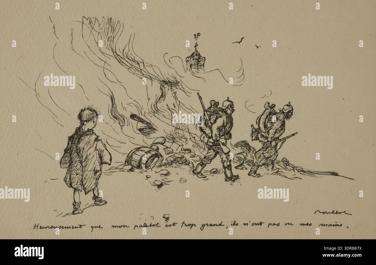 This World War I Propaganda Illustration By Francisque Poulbot Hi res 