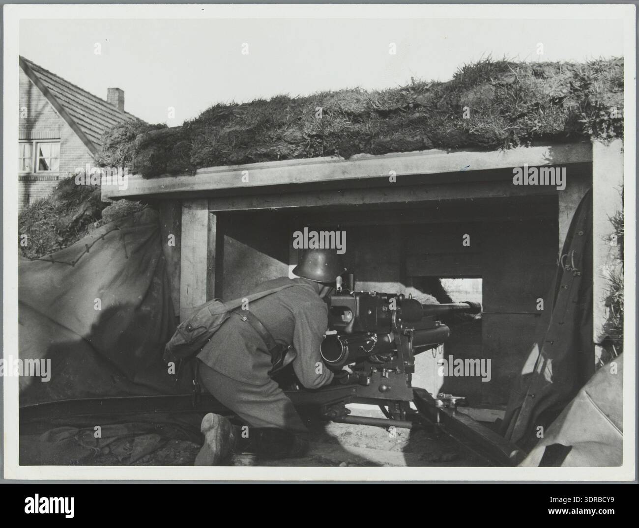 Tank Defensive Position 1939 by wiel van der randen in southern netherlands hi-res stock ...