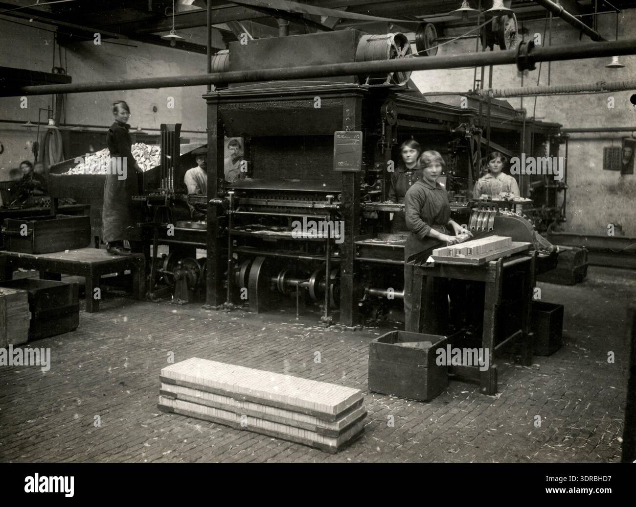 This 1917 photograph shows the department of the Teteringse Match ...
