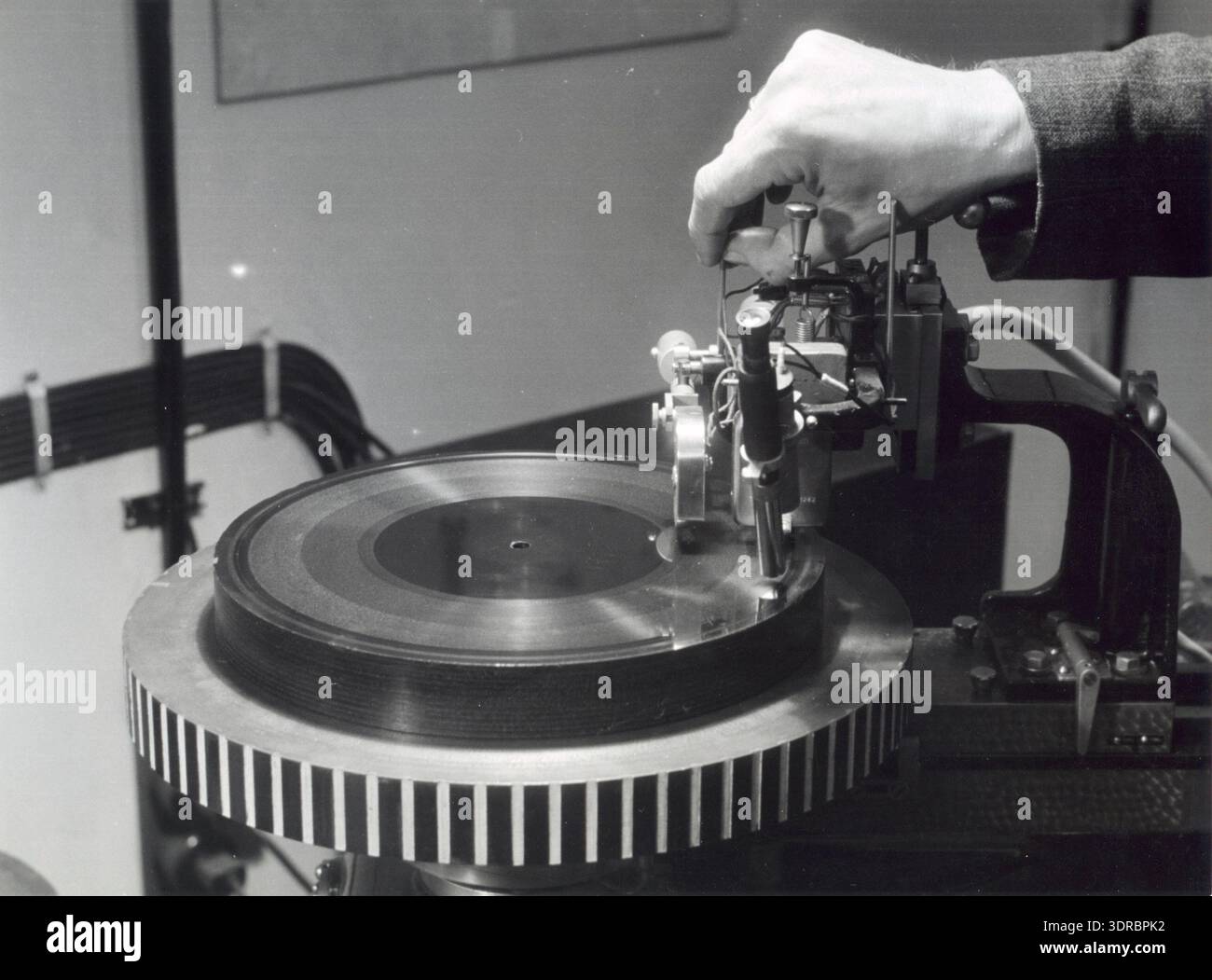 This photograph shows gramophone record production at the decca hi-res ...