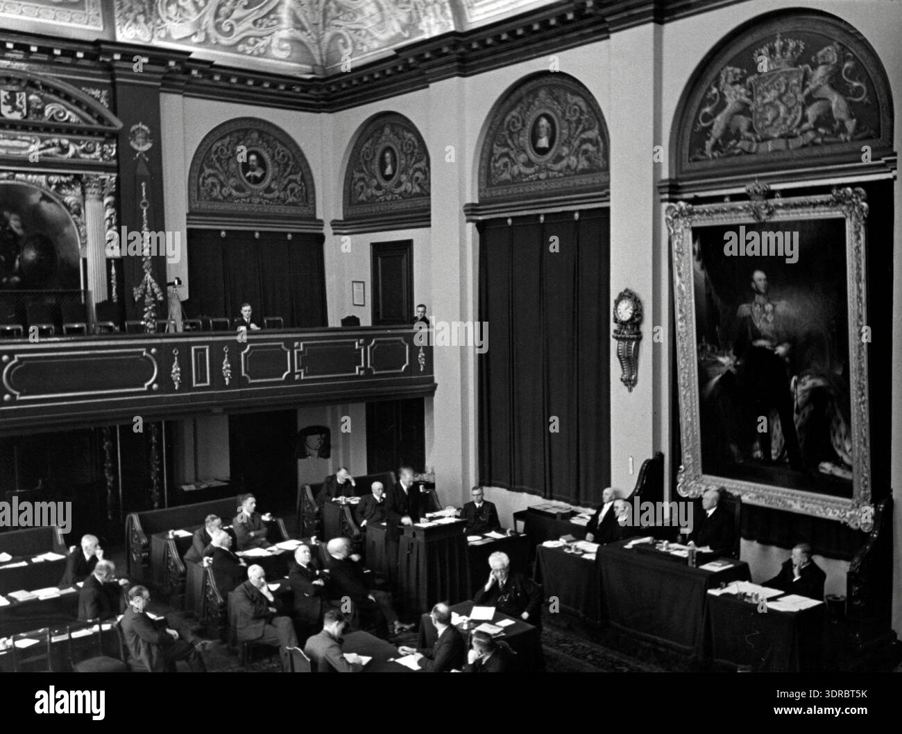 The photograph shows the meeting chamber of the eer hi-res stock ...